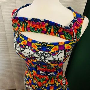 Chiara boni Melania print dress